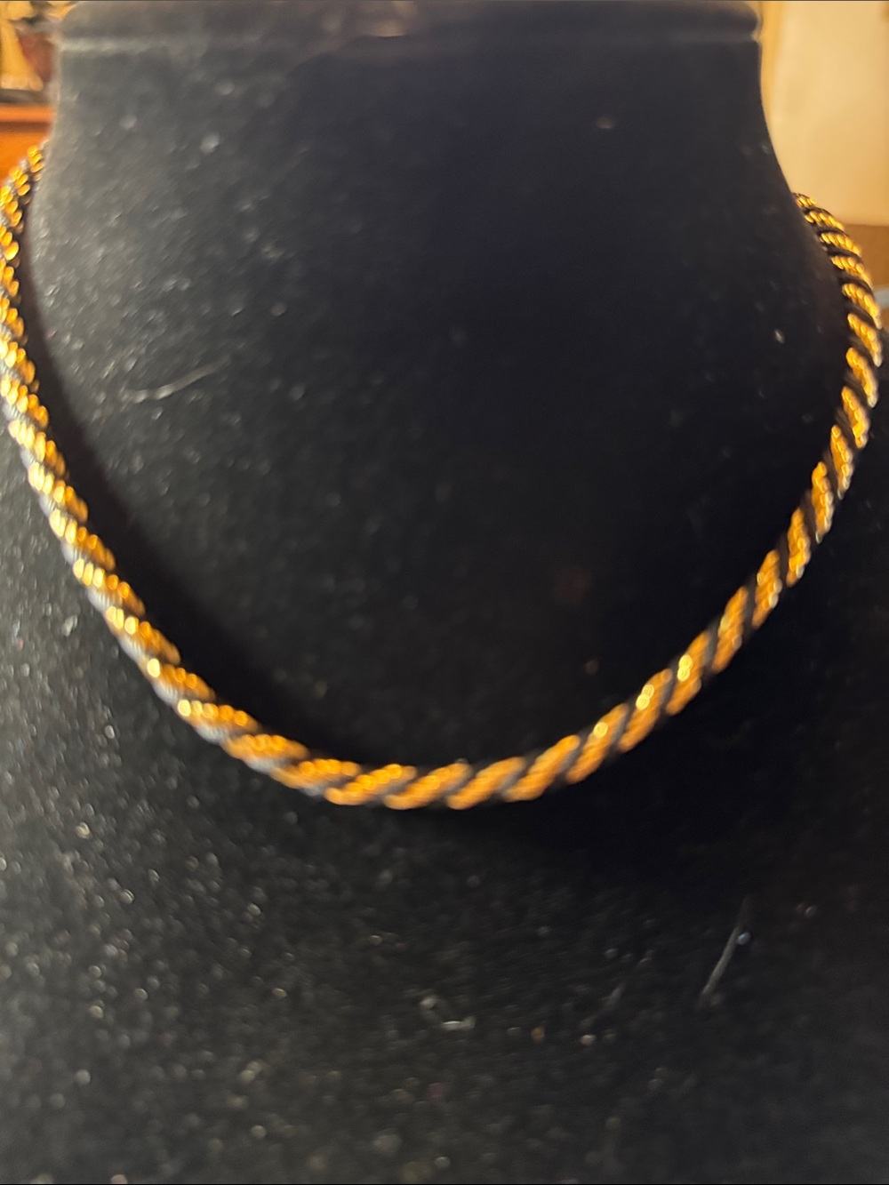 Vintage Trifari Gold-Tone Twisted Rope Necklace